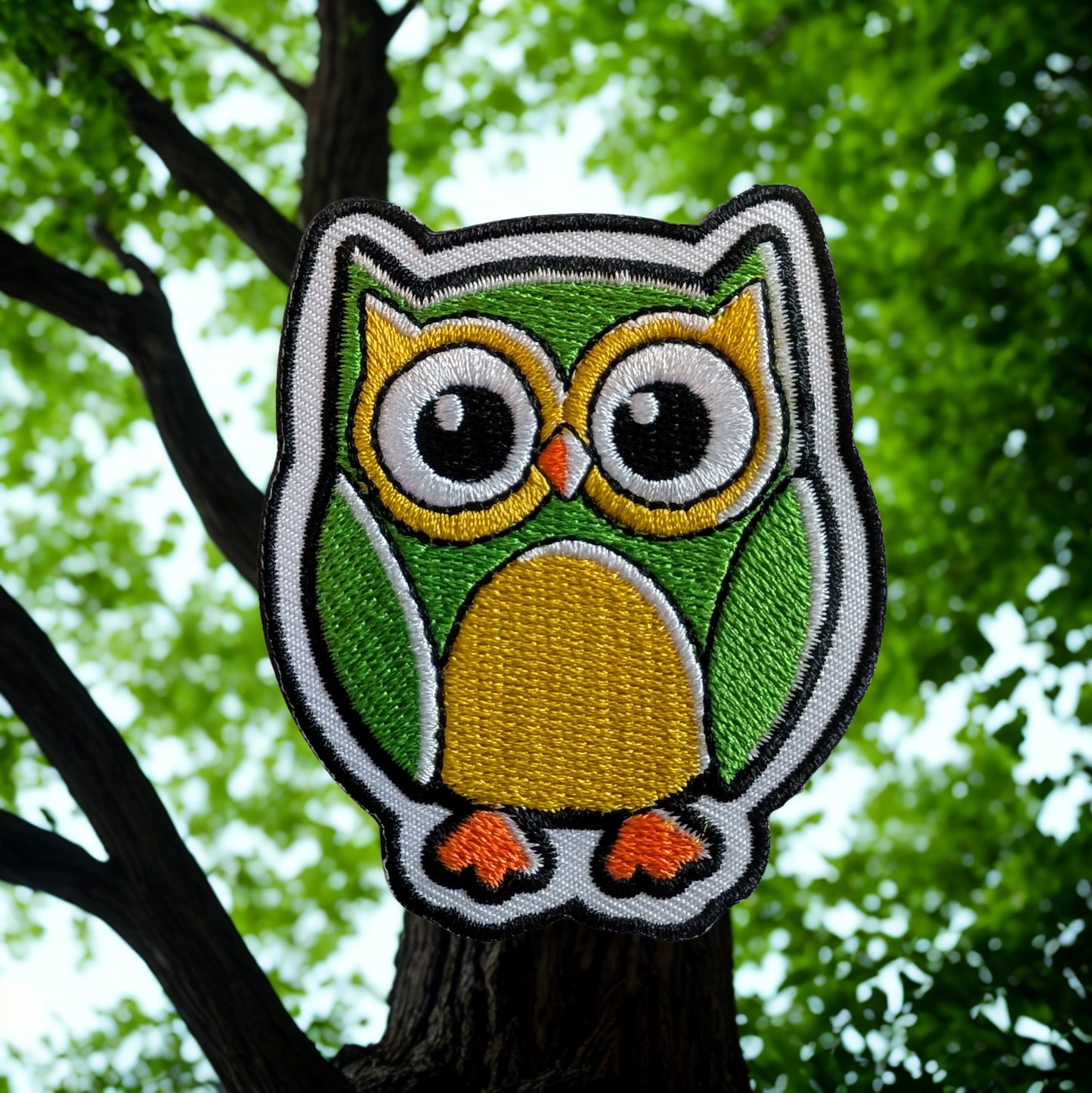 Green Owl Patch