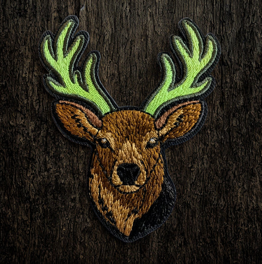 Deer with Glow Antlers Patch - Waywear
