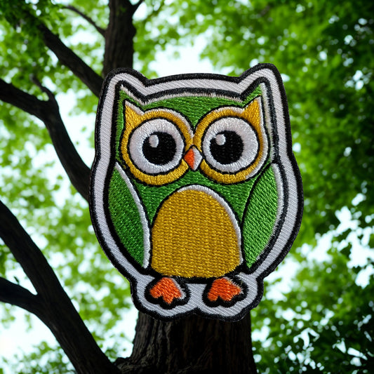 Green Owl Patch