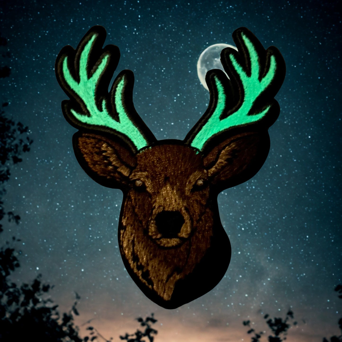 Deer with Glow Antlers Patch